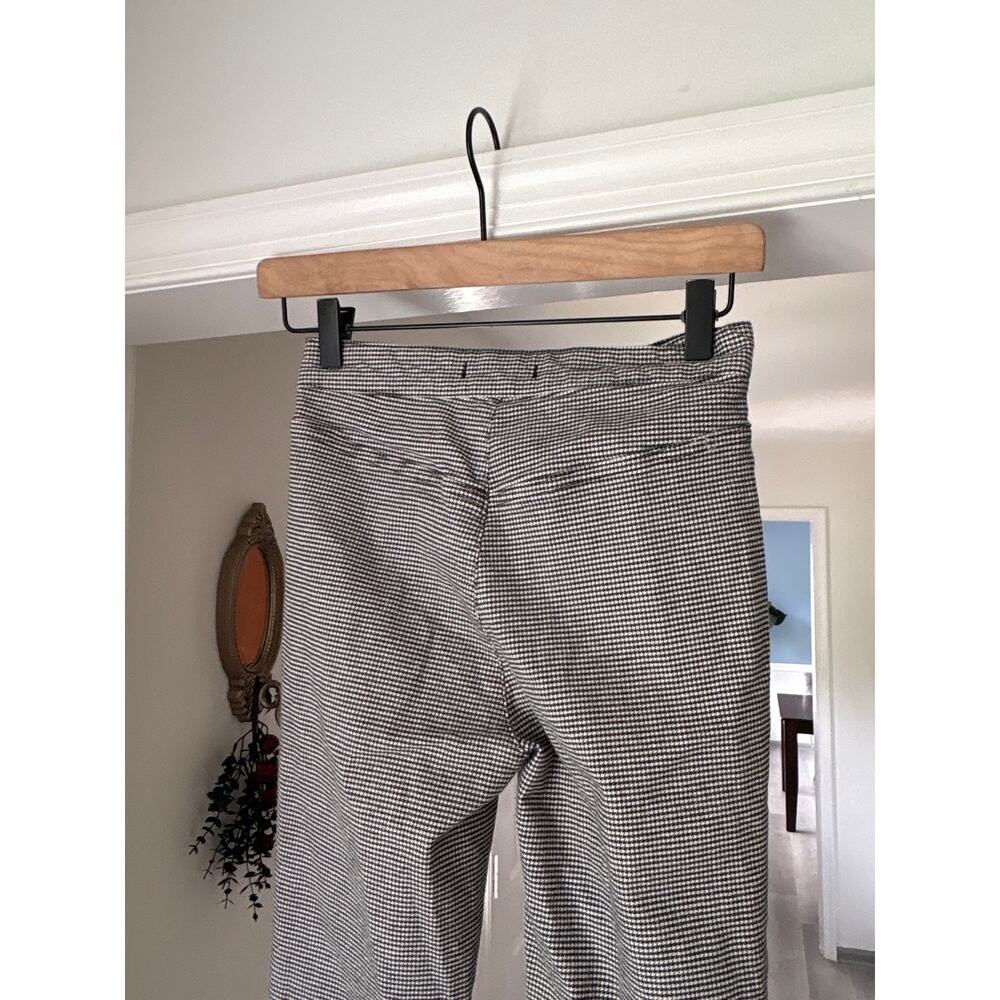 Free People Simone Houndstooth Pants Size 25 High Rise Skinny Black White - Picture 7 of 7